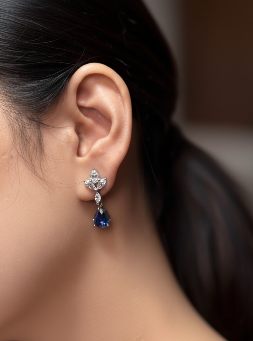 Celestial Tear Earrings | 925 Silver