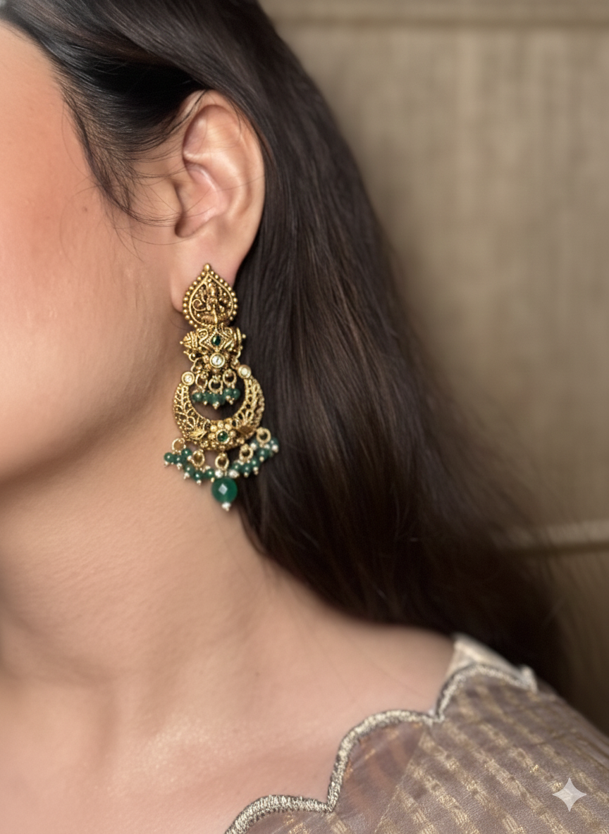 Amira Temple Jade Earrings