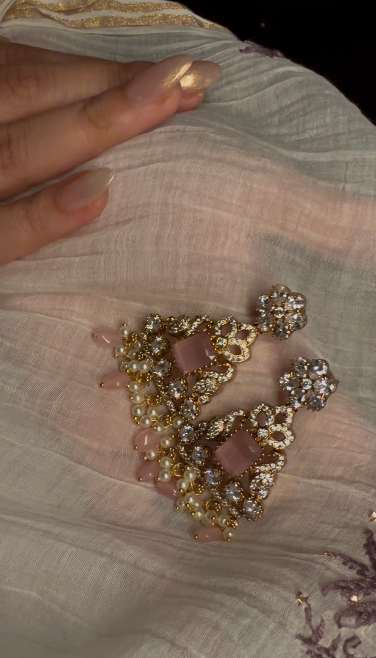 Malika Rosé Earrings