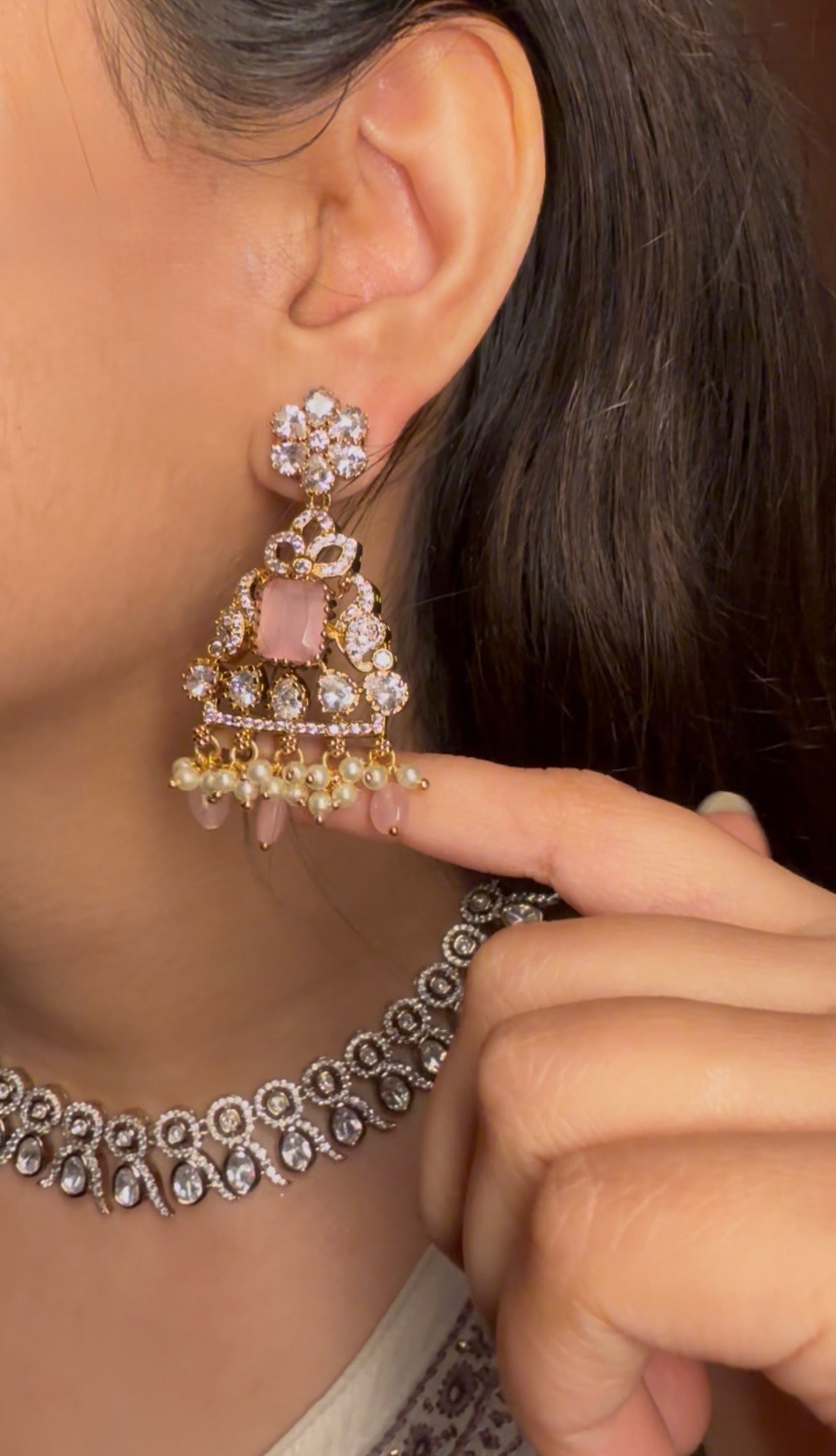 Malika Rosé Earrings