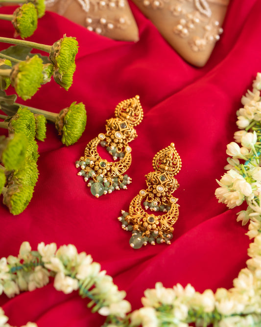 Amira Temple Jade Earrings