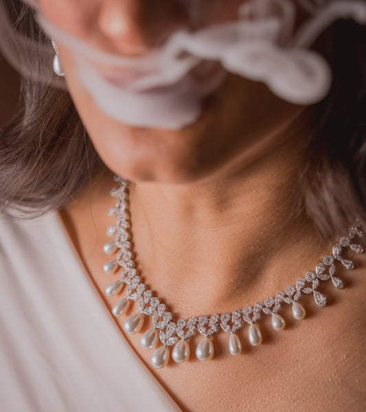 Elise Pearl Necklace Set